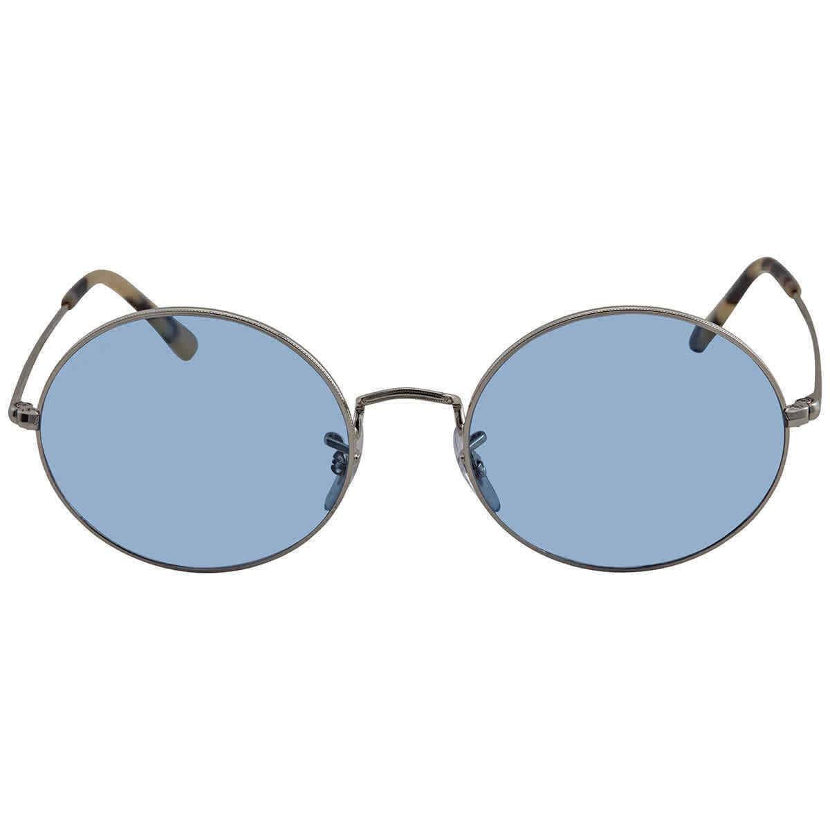 Ray Ban Oval 1970 Unisex Azure/Blue Gradient Round Sunglasses RB1970 919756 54