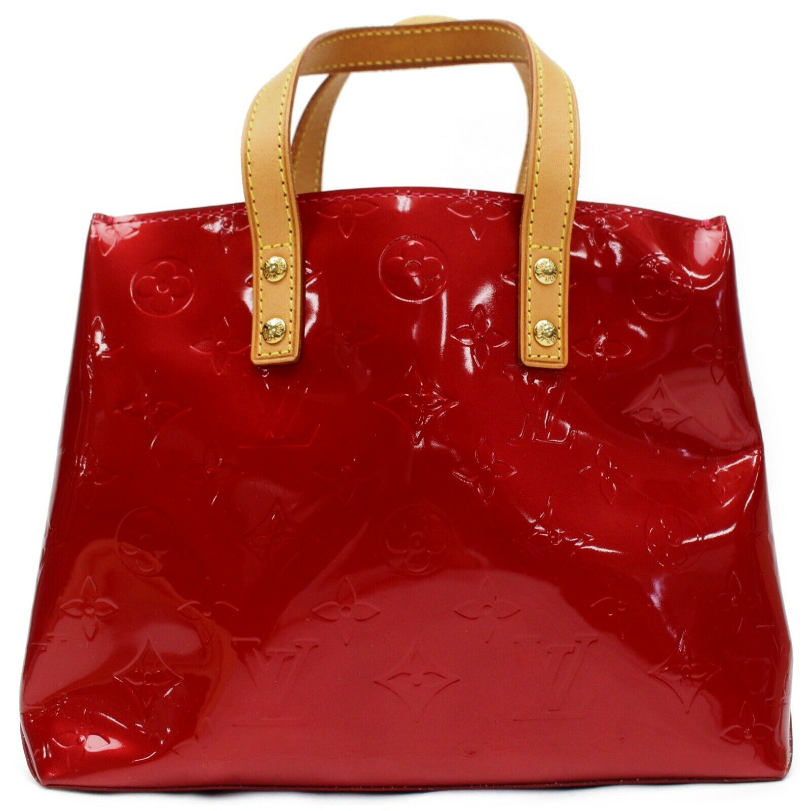 Louis Vuitton Tote Bag Reade Pm Red Vernis  (SHC7-10995)