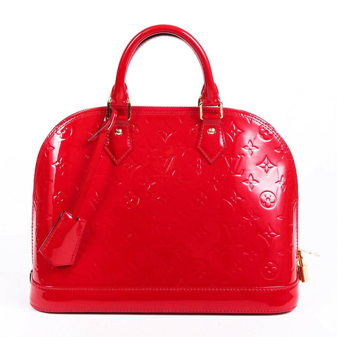 Louis Vuitton Bag Alma PM Cerise Monogram Vernis Leather
