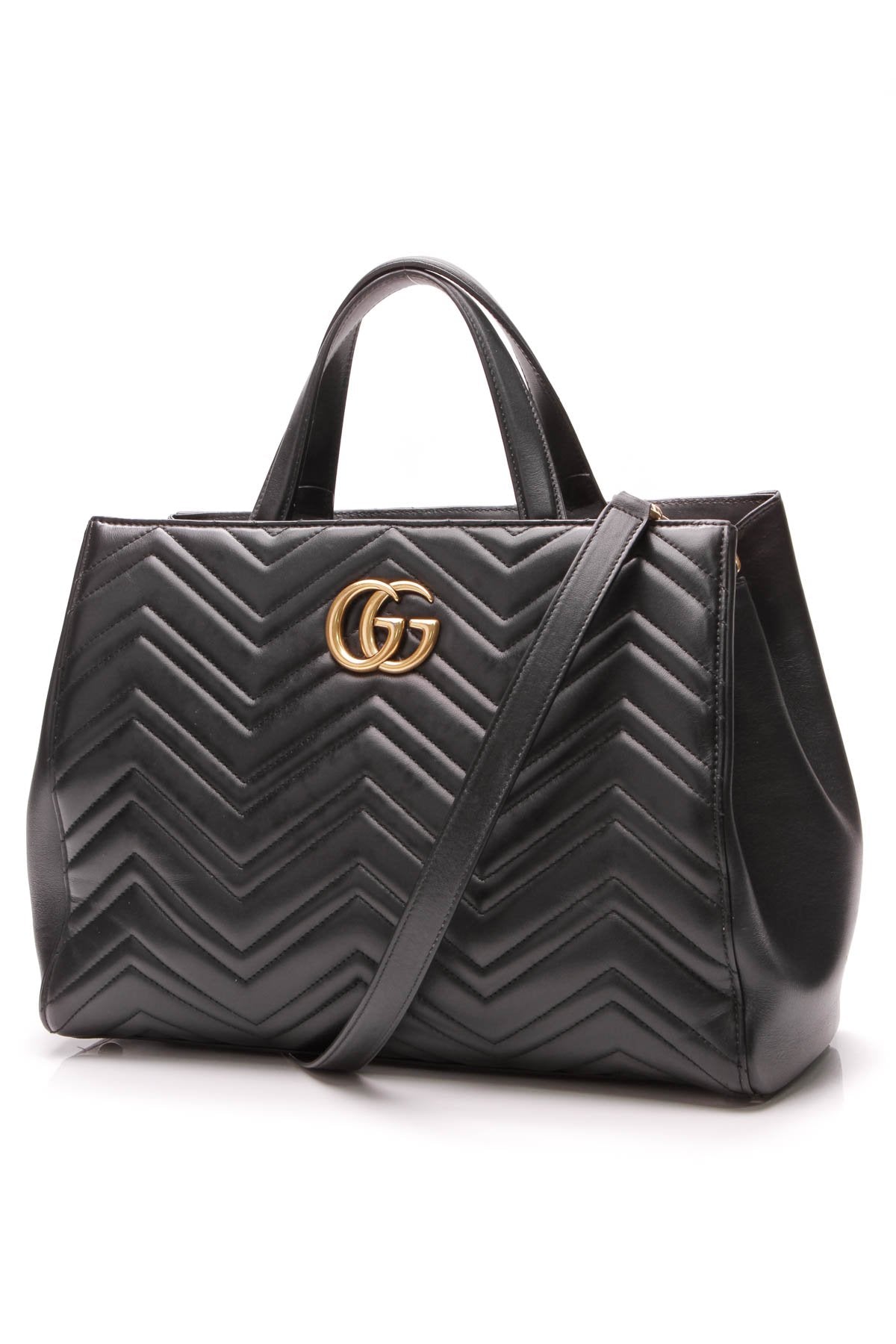 Marmont Medium Top Handle Bag - Matelasse Leather