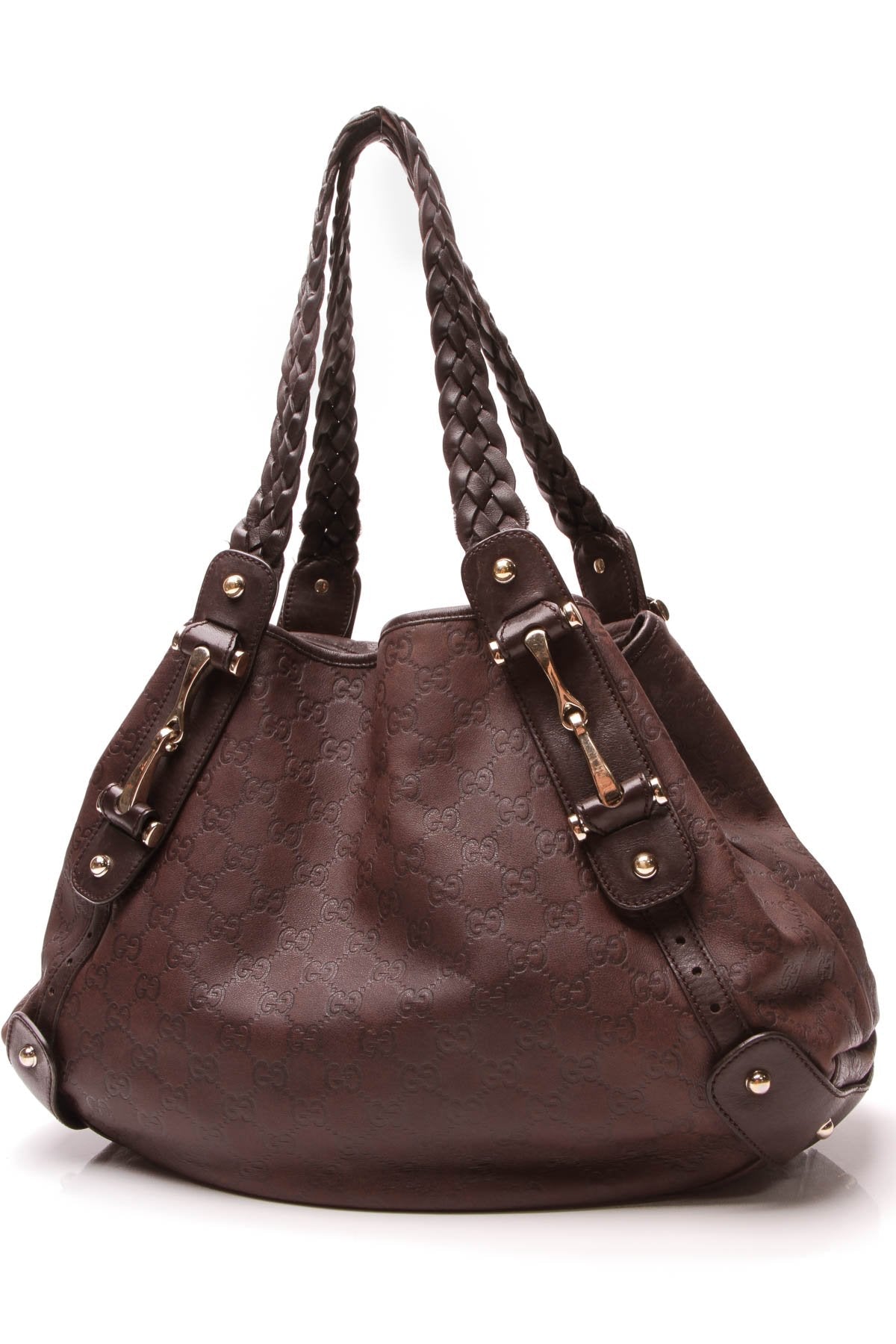 Pelham Medium Shoulder Bag - Brown Guccissima