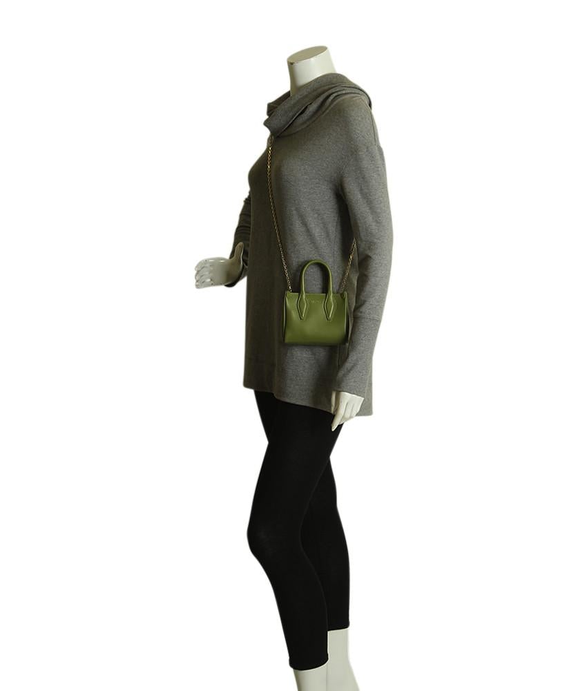 Lanvin Micro Journee Green Leather 2- Way Bag