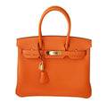 Hermès Birkin 30 Bag Orange Togo Leather
