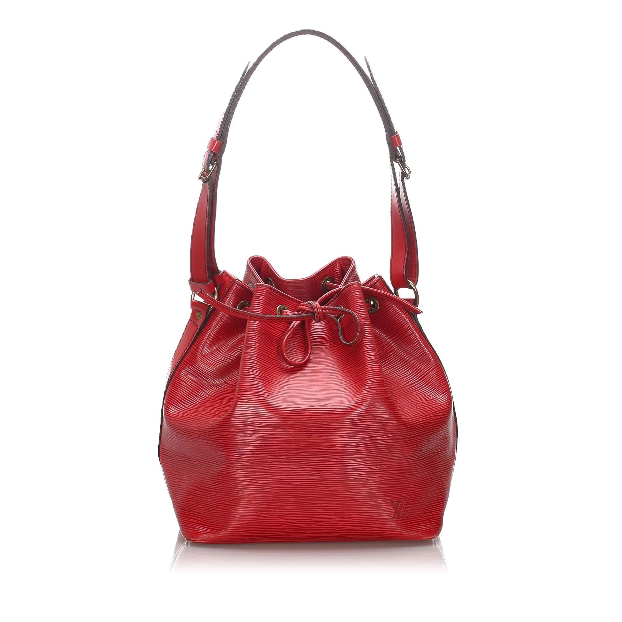Louis Vuitton Epi Leather Petit Noe Shoulder Bag (SHG-11975)