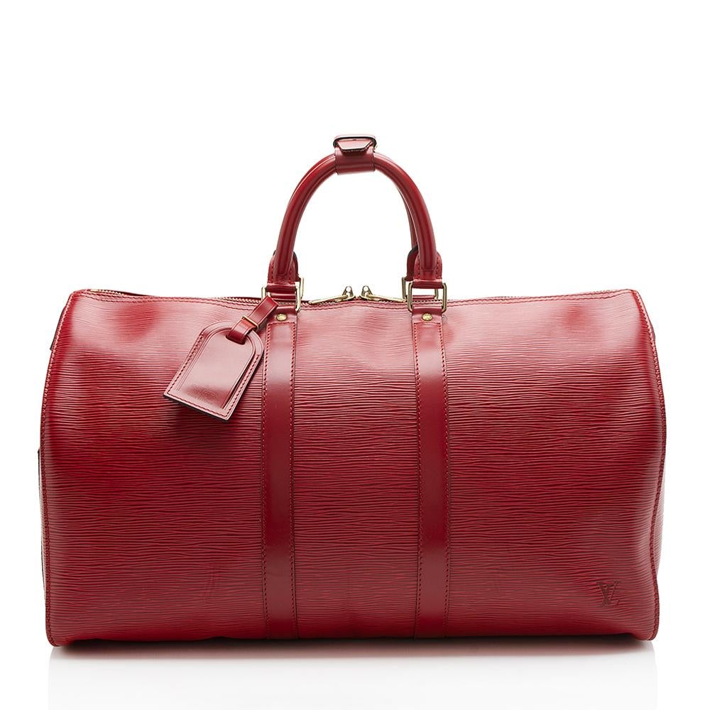 Louis Vuitton Vintage Epi Leather Keepall 45 Duffel Bag (SHF-11812)