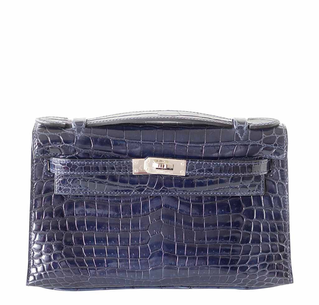 Hermès Kelly JPG Pochette Bleu Abyss Bag
