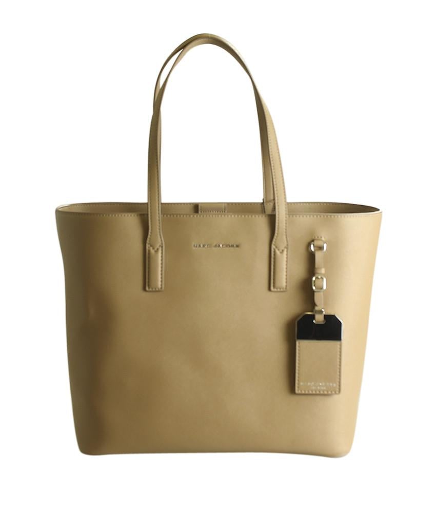 Marc Jacobs Tote Beige Leather Tote Bag