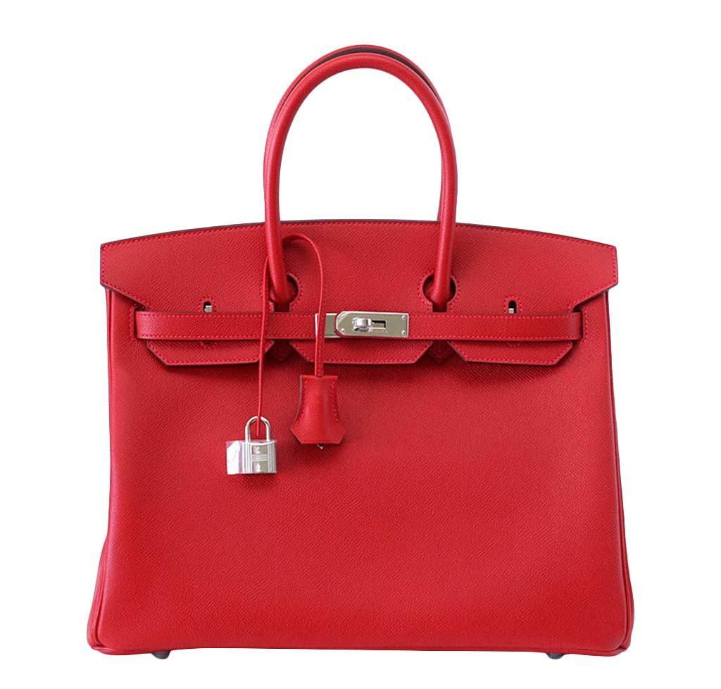 Hermès Birkin 35 Rouge Casaque Epsom Bag PHW