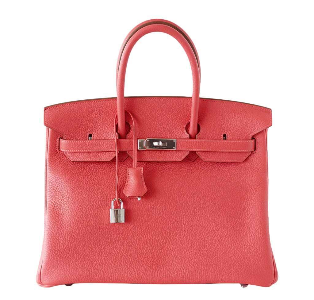 Hermès Birkin 35 Rose Jaipur Bag Clemence PHW