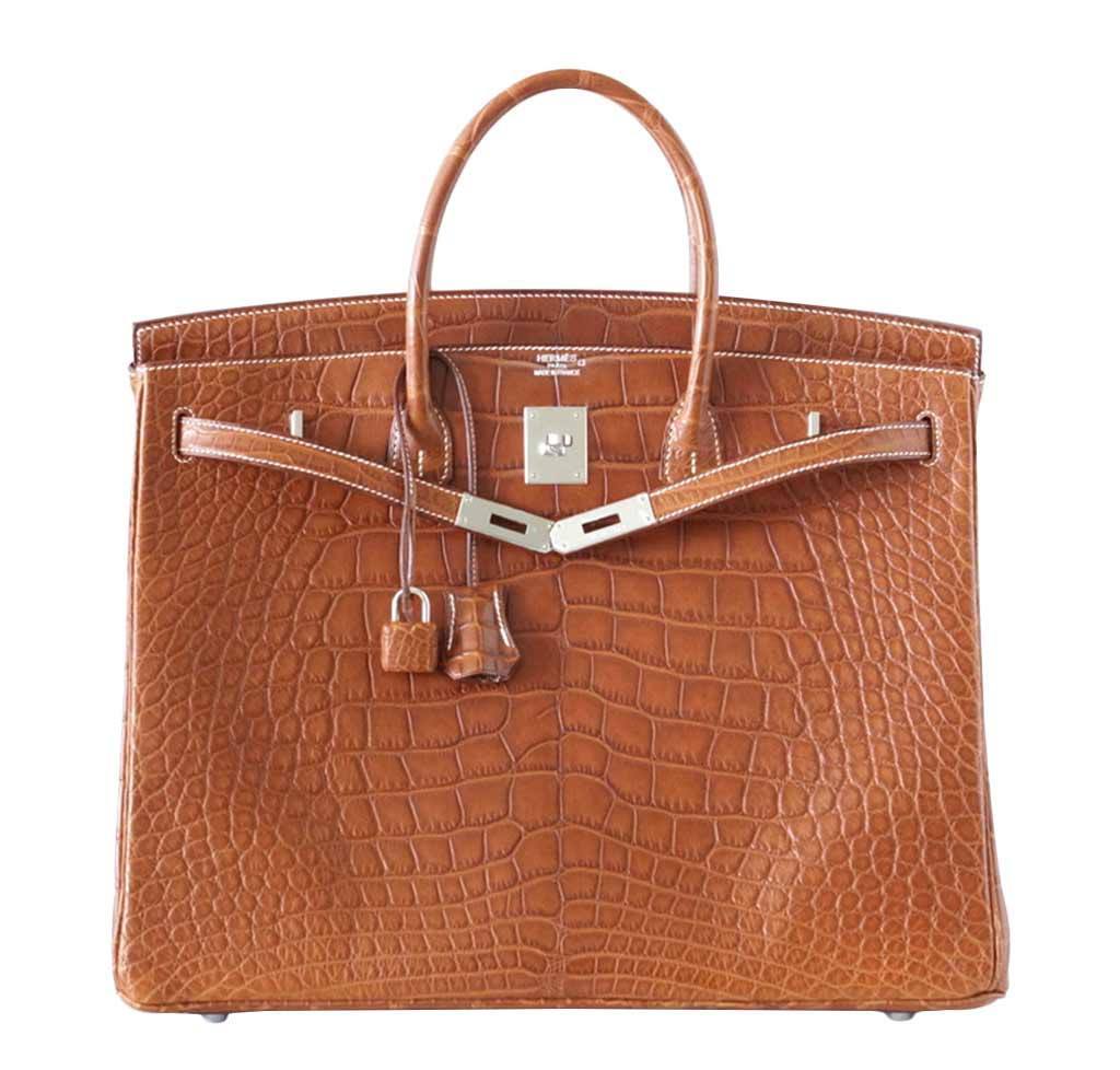 Hermès Birkin 40 Fauve Matte Alligator Bag