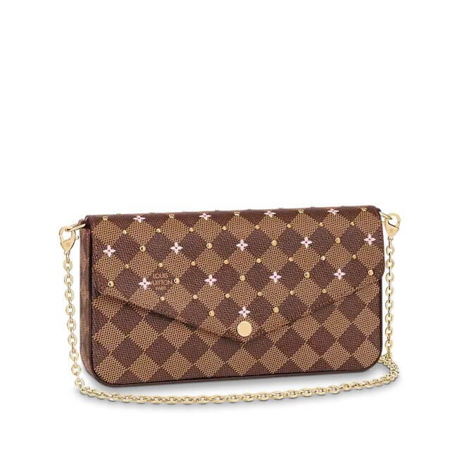 Félicie Pochette Damier Ebene in Brown - Small Leather Goods N60474 | L*V
