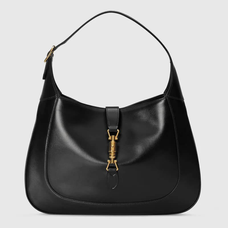 Jackie 1961 Medium Hobo Bag In Black Leather | G*G® US
