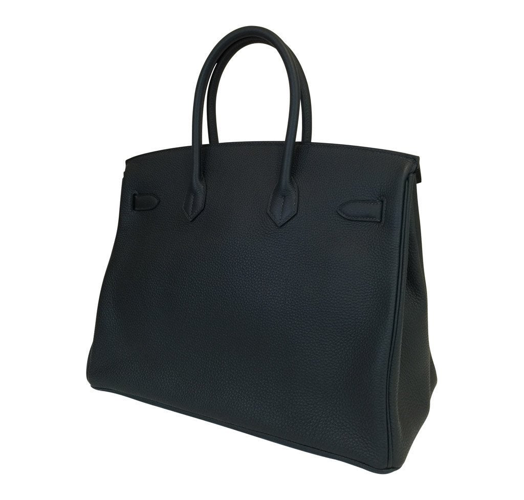 Hermès Birkin 35 Blue Ocean Bag PHW