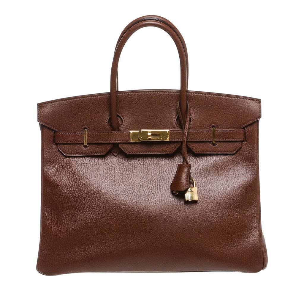 Hermès Birkin 35 Brown Bag GHW