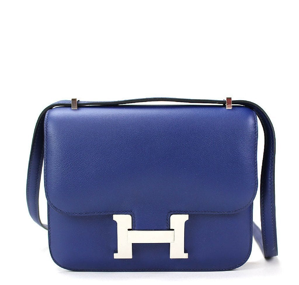 Hermès Constance 18 Blue Izmir Bag PHW