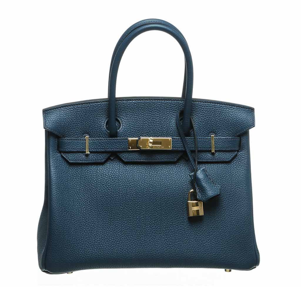 Hermès Birkin 30 Bleu Prusse Togo Bag