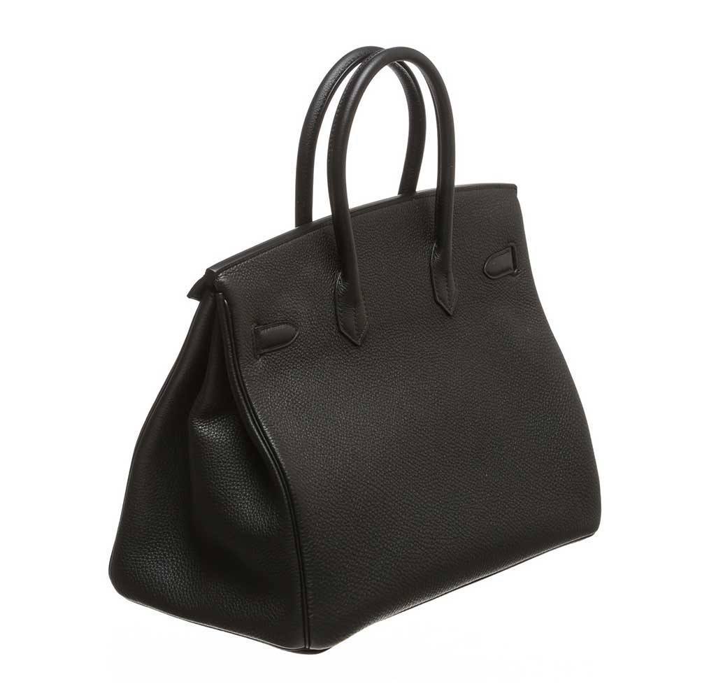 Hermès Birkin 35 Noir Bag Togo GHW